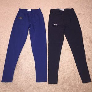 2 Pairs Under Armour Cold Gear Leggings Tights Med